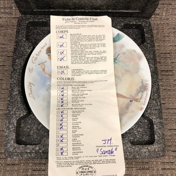 1910 Ganeau's Women of the Century Porcelian COA - Picture 3 of 8